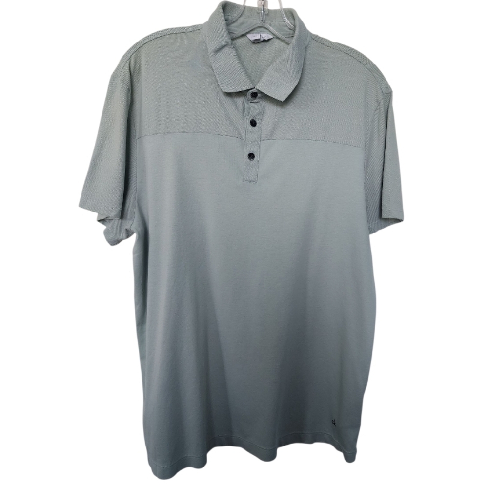 Calvin Klein Green Polo Shirt with Timeless Style
